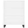 Stylish Highboard White 69.5x34x180 cm - Durable Storage Solution