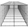 Outdoor Dog Kennel Steel with Roof - 29.04 m² - Hipomarket