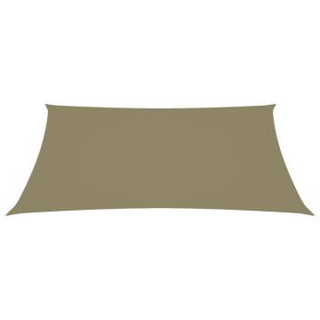 Sunshade Sail Oxford Fabric 5x7 m Beige - Durable Outdoor Shade