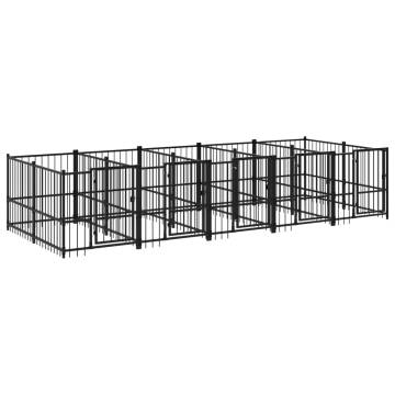 Durable Outdoor Dog Kennel - 9.38 m² Safety & Comfort