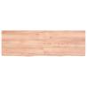 Light Brown Solid Oak Bathroom Countertop - 160x50cm