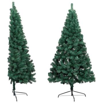 Artificial Half Pre-lit Christmas Tree with Ball Set - 120 cm