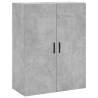 Stylish Highboard Concrete Grey - 69.5x34x180 cm | Hipomarket