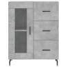 Stylish Highboard Concrete Grey - 69.5x34x180 cm | Hipomarket