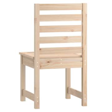 Garden Chairs 2 pcs Solid Pine Wood - Elegant Outdoor Seating