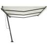 Freestanding Manual Retractable Awning 600x300 cm - Cream