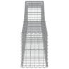 Arched Gabion Baskets 3 pcs - Galvanised Iron Garden Decor