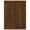 Stylish Highboard Brown Oak - 69.5x34x180 cm | Hipomarket