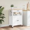 Kitchen Trolley MONZA - Solid Pine Wood - 60x40x90 cm