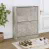 Shoe Cabinet Concrete Grey 63x24x81 cm Engineered Wood Colour concrete grey Quantity in Package 1 Height 81 cm Width 63 cm 