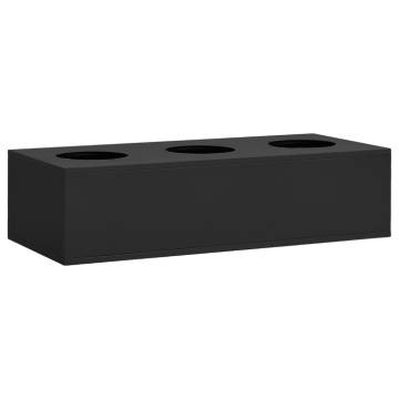 Stylish Office Cabinet with Planter Box - 90x40x113 cm Anthracite