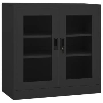 Stylish Office Cabinet with Planter Box - 90x40x113 cm Anthracite