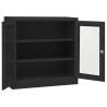 Stylish Office Cabinet with Planter Box - 90x40x113 cm Anthracite