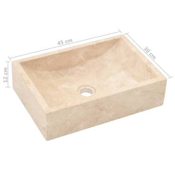 Stylish Solid Teak Bathroom Vanity Cabinet with Cream Marble Sinks