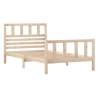 Solid Wood Bed Frame 100x200 cm - Timeless Design | HipoMarket