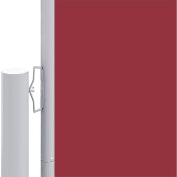 Retractable Side Awning Red 180x1000 cm - Garden Privacy Screen