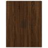 Elegant Brown Oak Wall Mounted Cabinets - 2 pcs | HipoMarket