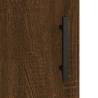 Elegant Brown Oak Wall Mounted Cabinets - 2 pcs | HipoMarket