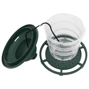 Bird Feeders 3 pcs Dark Green - Perfect for Your Garden