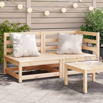 Garden Sofa 2-Seater Solid Wood Pine | Hipomarket UK