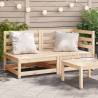 Garden Sofa 2-Seater Solid Wood Pine Colour natural pine Quantity in Package 1 Model corner + chair 