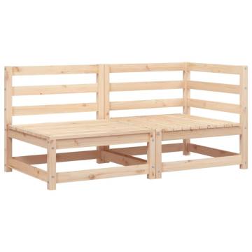 Garden Sofa 2-Seater Solid Wood Pine | Hipomarket UK