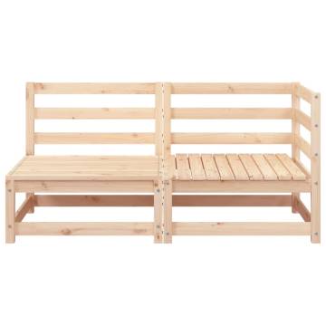 Garden Sofa 2-Seater Solid Wood Pine | Hipomarket UK