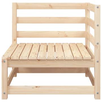 Garden Sofa 2-Seater Solid Wood Pine | Hipomarket UK