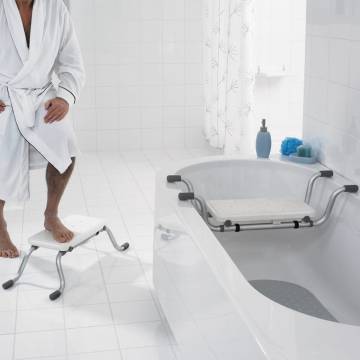 RIDDER Bathtub Seat/Footstool Eco White - Safe & Reliable