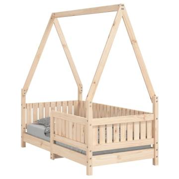 Kids Bed Frame 70x140 cm - Solid Wood Pine | HipoMarket