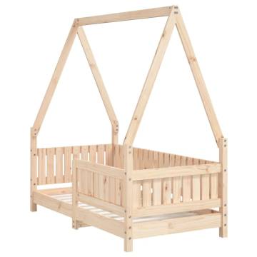 Kids Bed Frame 70x140 cm - Solid Wood Pine | HipoMarket