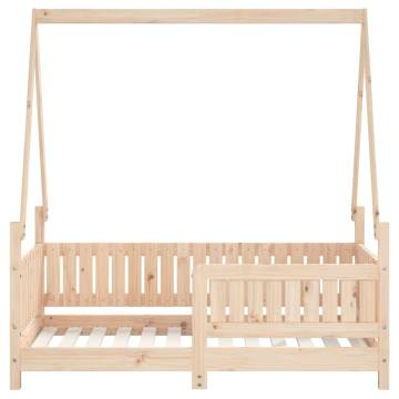 Kids Bed Frame 70x140 cm - Solid Wood Pine | HipoMarket