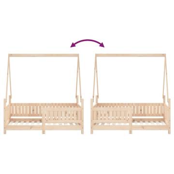 Kids Bed Frame 70x140 cm - Solid Wood Pine | HipoMarket