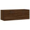 Brown Oak Wall Cabinet 100x36.5x35 cm - Stylish Storage Solution