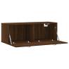 Brown Oak Wall Cabinet 100x36.5x35 cm - Stylish Storage Solution