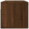 Brown Oak Wall Cabinet 100x36.5x35 cm - Stylish Storage Solution