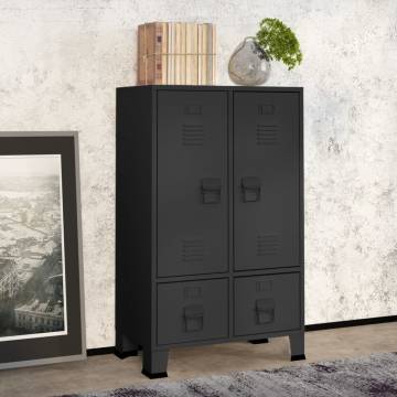 Industrial Wardrobe Anthracite 67x35x107 cm | Durable Steel Storage