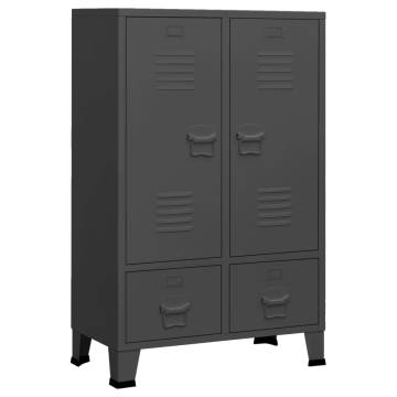 Industrial Wardrobe Anthracite 67x35x107 cm | Durable Steel Storage