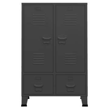 Industrial Wardrobe Anthracite 67x35x107 cm | Durable Steel Storage