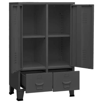 Industrial Wardrobe Anthracite 67x35x107 cm | Durable Steel Storage