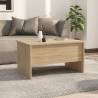 Coffee Table Sonoma Oak 80x50 cm - Stylish Engineered Wood