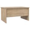 Coffee Table Sonoma Oak 80x50 cm - Stylish Engineered Wood