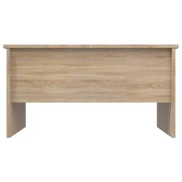 Coffee Table Sonoma Oak 80x50 cm - Stylish Engineered Wood