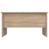 Coffee Table Sonoma Oak 80x50 cm - Stylish Engineered Wood