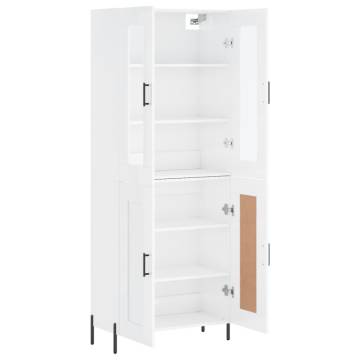 Highboard High Gloss White - Stylish Storage Solution