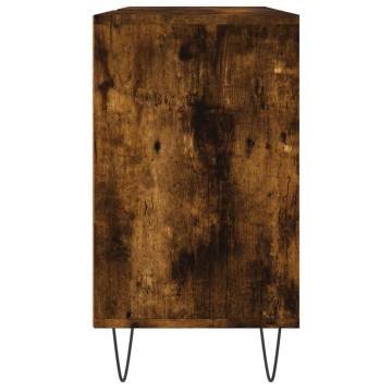 Smoked Oak Bathroom Cabinet - 80x33x60 cm | Durable & Stylish