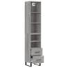 Highboard Grey Sonoma 34.5x34x180 cm - Stylish Storage Solution