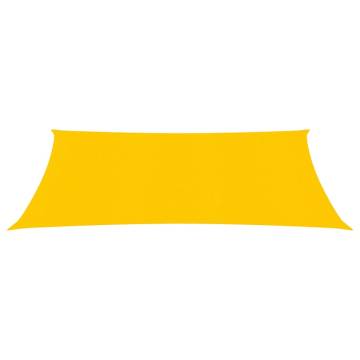 Yellow Sunshade Sail 2.5x4m - HDPE Shelter for Outdoor Spaces