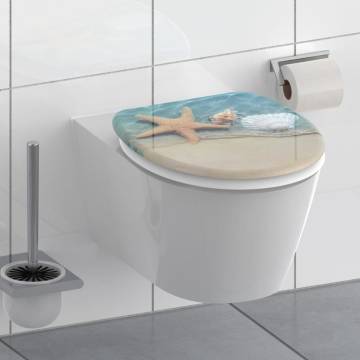 SCHÜTTE Beach Toilet Seat with Soft-Close | Hipomarket