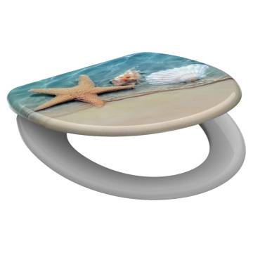 SCHÜTTE Beach Toilet Seat with Soft-Close | Hipomarket